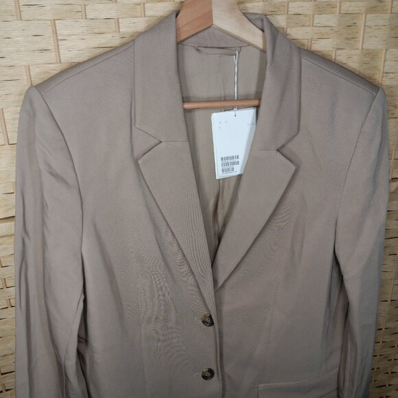 & Other Stories Tailored Single Breasted 3-Button Blazer Viscose NWT - Picture 5 of 11
